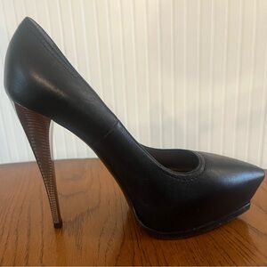 Lanvin Black Platform Heels